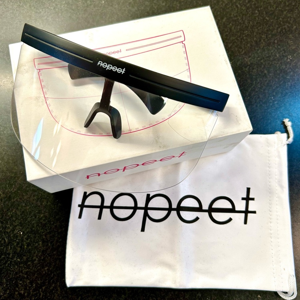 Nopeet Futuristic Clear Visor Glasses — New (Open Box)